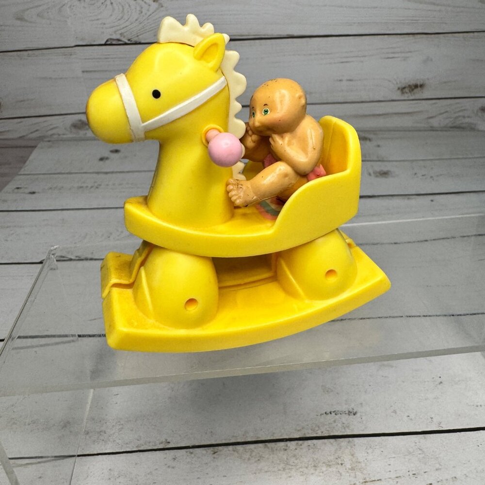 Tomy Cabbage Patch Kids Wind-Up Toy Lotโ of 5 Rocking Horse Swing Cradle Figures - Picture 12 of 16